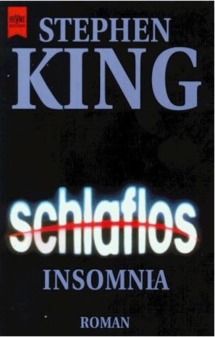Stephen King “Schlaflos” (1994), Buchdeckel
